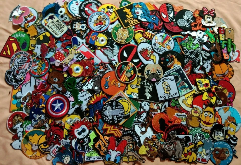 Wholesale/Lot Set 50 Pcs/Patch/Catoon/Animal/Hero/Sew Iron On Patch Random - Image 3 of 4