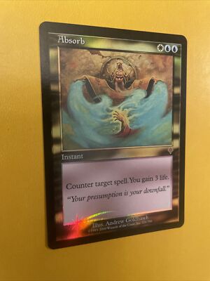 MTG - Absorb   FOIL - Invasion - Near Mint Front/Light Play Back