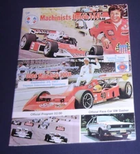 1977 Trenton  Machinists Union 150 Program Mario Andretti Wally Dallenbach