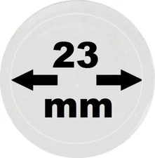 50 x lighthouse 314782 coin capsules coin capsules 23 mm caps 23