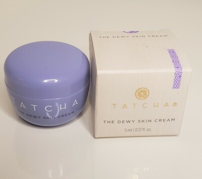 TATCHA Dewy Skin Cream Trial Travel Sz 0.17oz/5ml Japanese Purple Rice Hydration