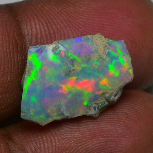 Natural White Opal Rough 5.90 CTS, Ethiopian Welo Opal Raw Gemstone For Jewelry - Picture 12 of 23