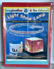 Imagination & The Sciences LIGHT SHOW LAMP Glowing Pictures Move Across Screen!
