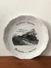 Vtg Manahawkin Railroad New Jersey 1905-1935 Seashore Express Etched 9.5" Plate