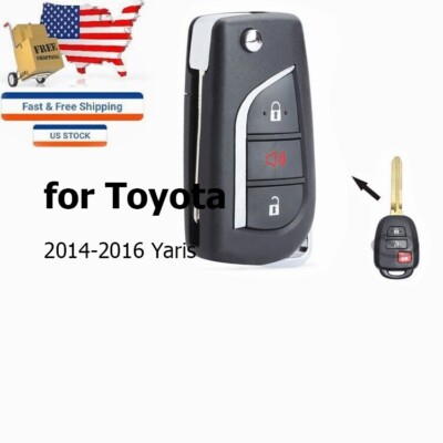 Upgraded Remote Key Fob for Scion tC iQ Toyota Yaris 2014-2016 MOZB52TH G Chip