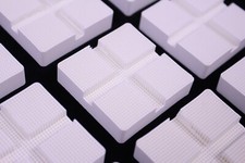 Rauschert 160 portabordi 55x55x12,7 mm piastre a nido d'ape forno in ceramica laboratorio odontotecnico