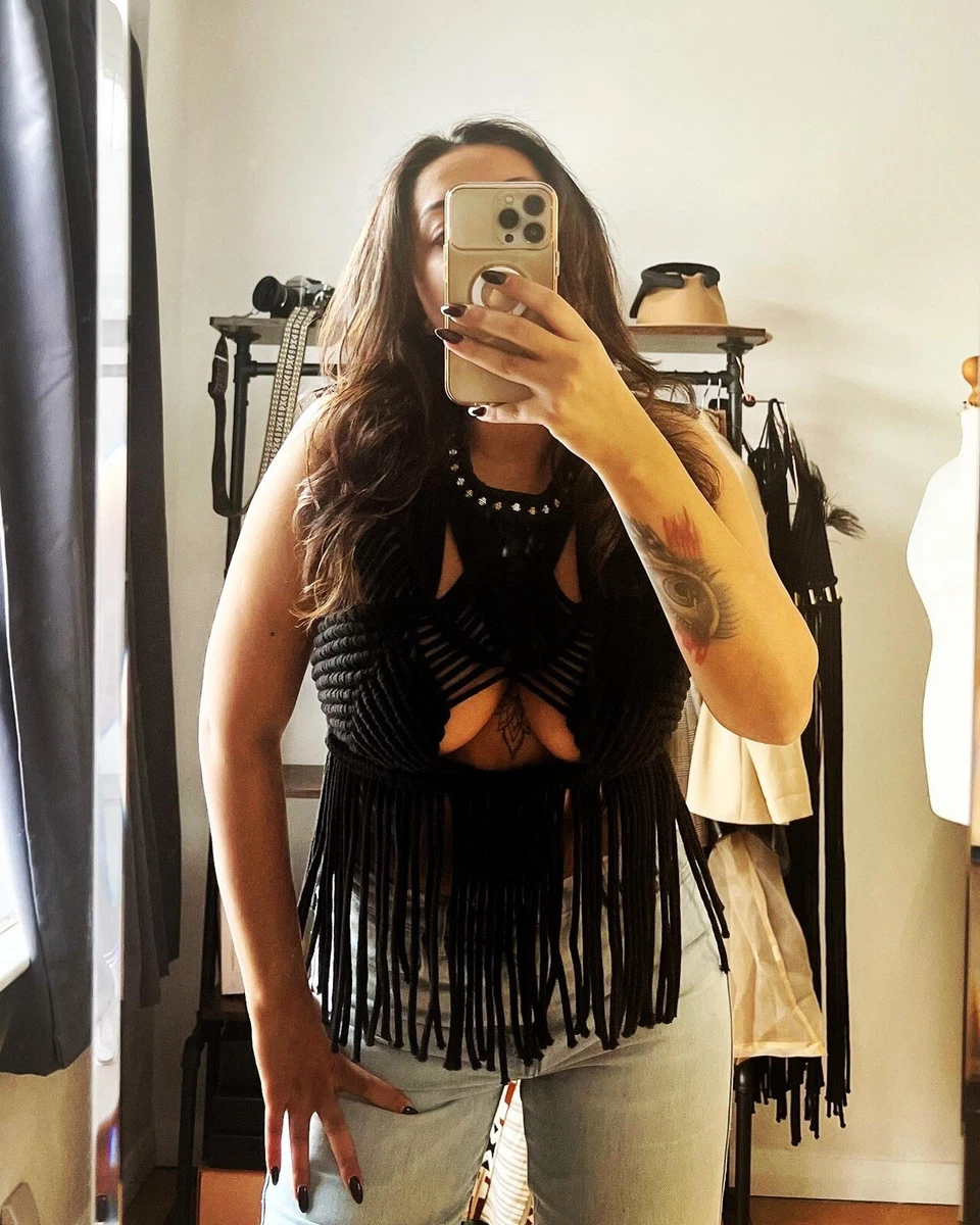 Tulum style festival dress handmade hippie summer macrame top Coachella