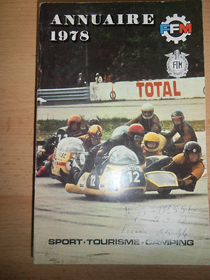 VERZEICHNIS FRANZÖSISCHER MOTORRADVERBAND - FFD - MOTORRAD 1978 (Ref. 35) 