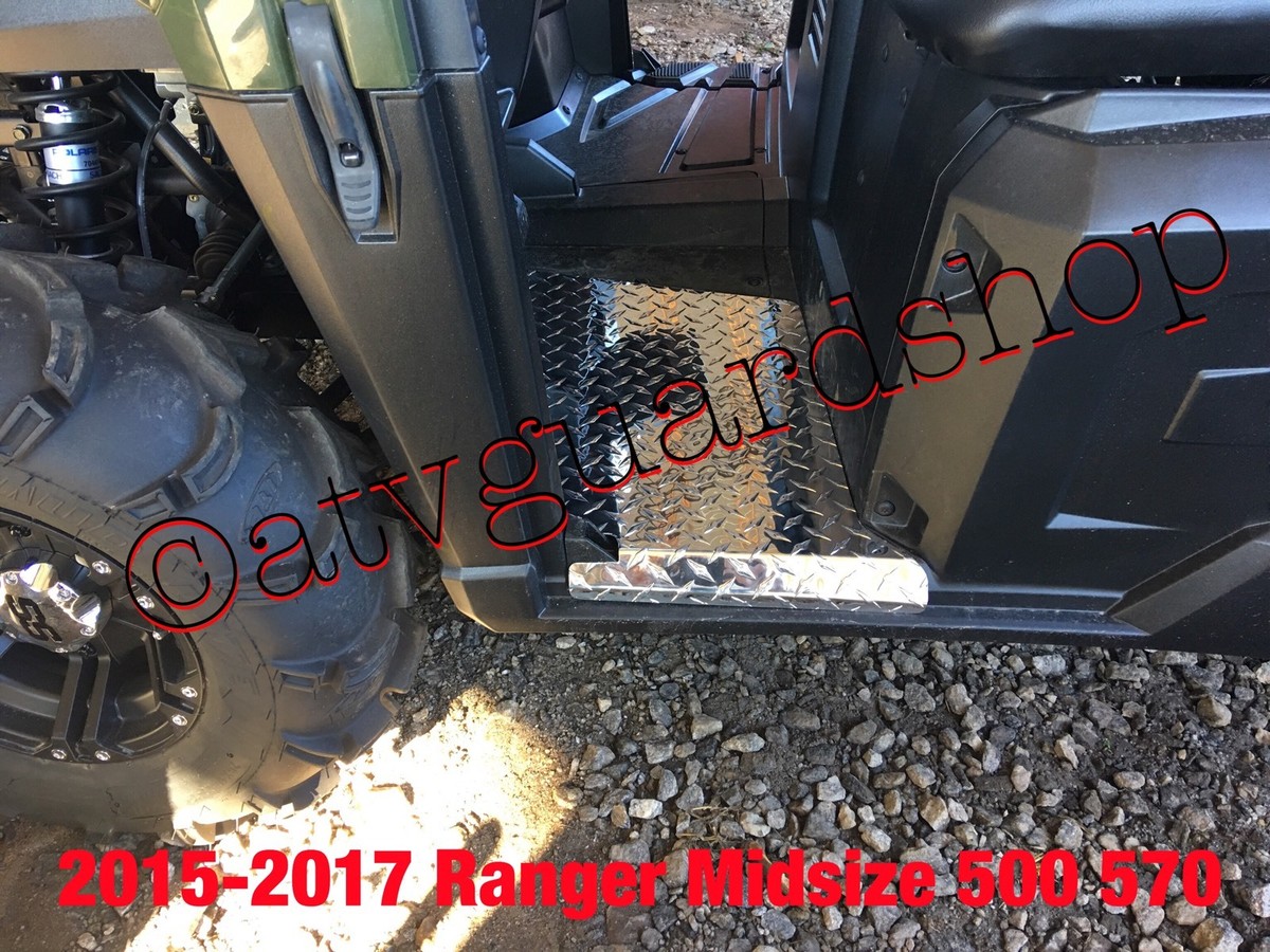 2010--2014 POLARIS RANGER CREW MIDSIZE 570 500 BLK DIAMOND PLATE