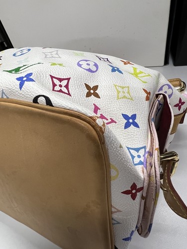 LOUIS VUITTON Schultertasche Monogram Multicolor Petit Noe Weiß - Bild 6 von 17