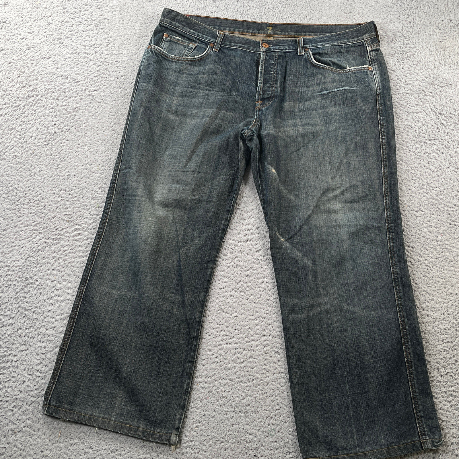 's 40x28 A Pocket Straight Leg Faded Whiskers