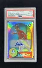 2022 Bowman Chrome JORDAN LAWLAR Ascensions Auto / 100 PSA 8