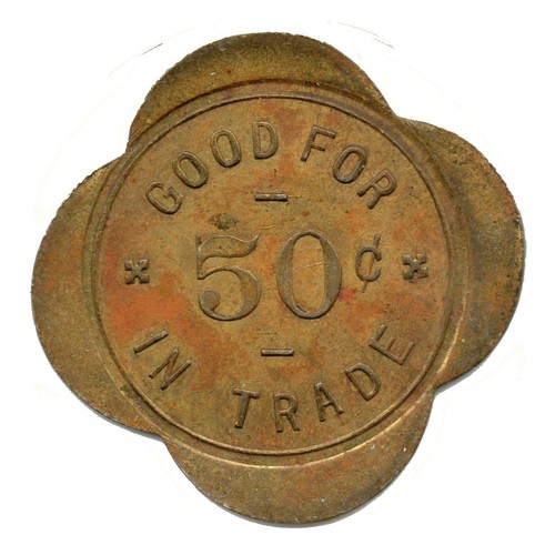 W.F. DIERS • GOOD FOR 50¢ IN TRADE • LOUISVILLE, NEBRASKA, NE. • TC-272136 - 第 2/2 張圖片