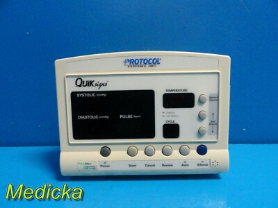 #ad Protocol Inc Quick Signs 52000 Series Patient Monitor Needs New battery 15439 $11.99
