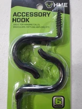 HUNTING AND CAMPING HOOKS 6 SCREW HOOKS KEEPING YOUR CAMP/HUNTING GEAR STORED 