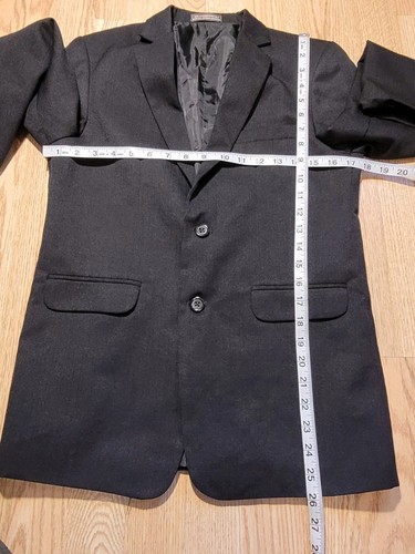 Dockers Blazer Jacket Boys Size: 16 Regular Button Black - Picture 4 of 11