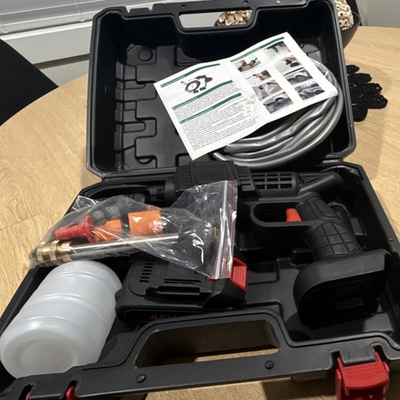 #ad Cordless 48V Battery Pressure Washer Kit with Hose Gun Nozzle Battery $39.99