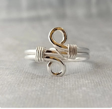 925 Sterling Silver Ring - Wire Wrapped Silver Ring - Hand Crafted SilveAll Size