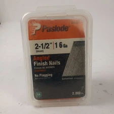 Paslode 650232 Collated Finishing Nail, 2-1/2 In L, 16 Ga, Zinc Galvanized, 1350