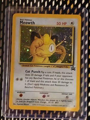 Pokmon TCG Meowth Black Star Promos Holo 10/53 NM