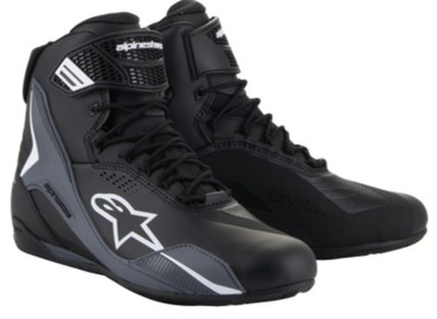 Alpinestars Faster 4 Drystar Motorcycle Riding Shoes Black/Gray/White