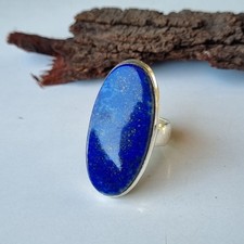 Unique Lapis Lazuli Gemstone Ring 925 Sterling Silver Wedding Gift Ring PG8767