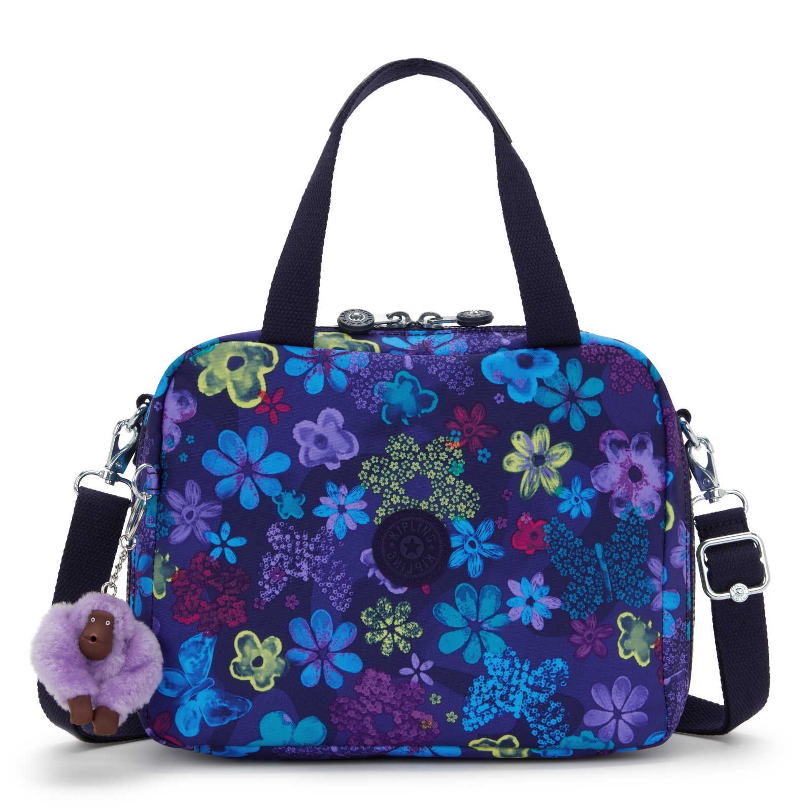 Kipling MIYO Insulated medium lunch - Dark Flower Stamp RRP £64
