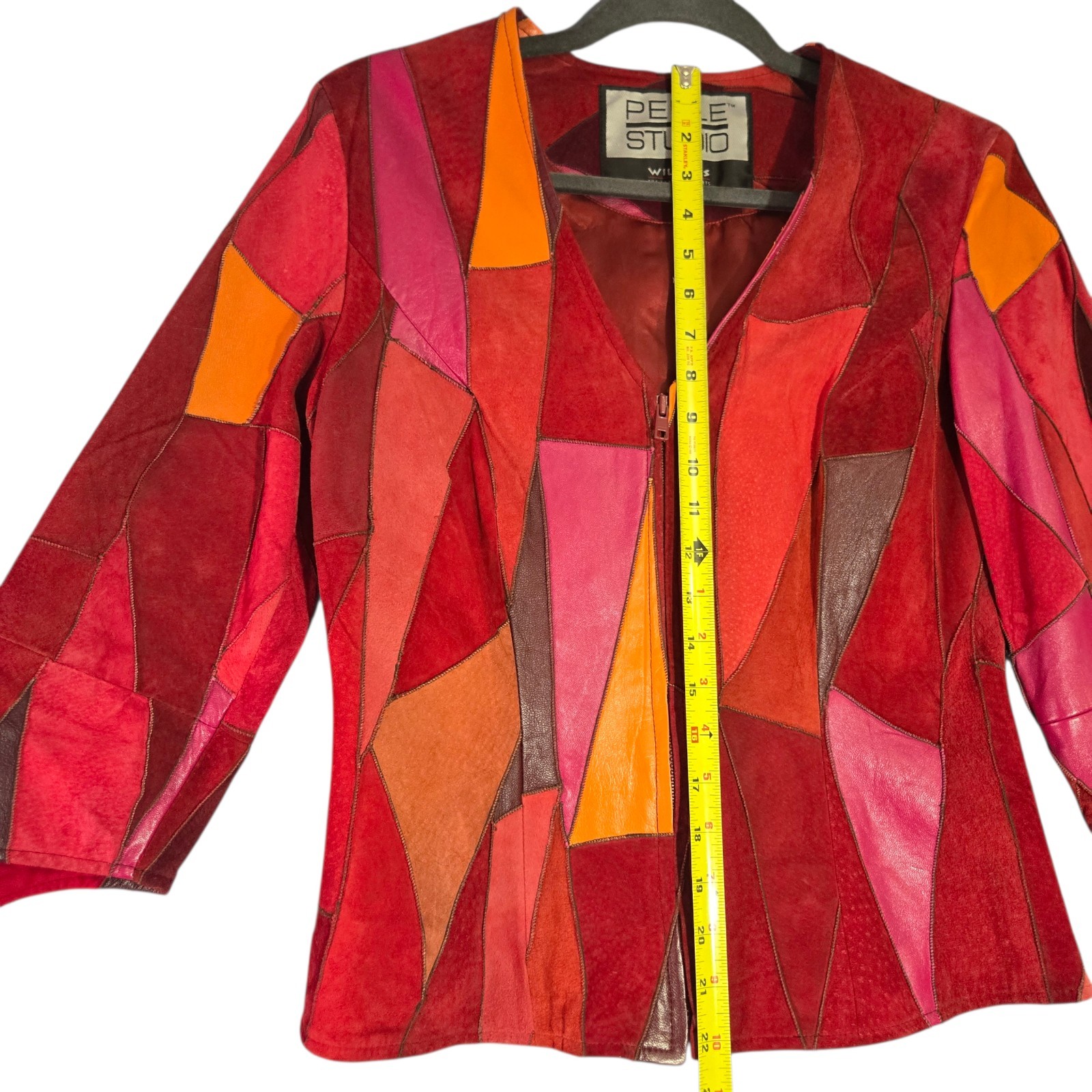 Wilsons Pelle Studio Patchwork Leather Jacket Wom… - image 6