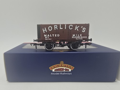 #5748 Bachmann 37-2016K 7-Planken offener Wagen in braun - Horlicks, Slough - Nr. 1. | Condition: Used