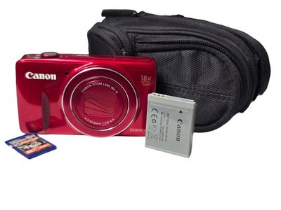 Canon PowerShot SX600 HS 16.0MP Digital Camera - Red for sale