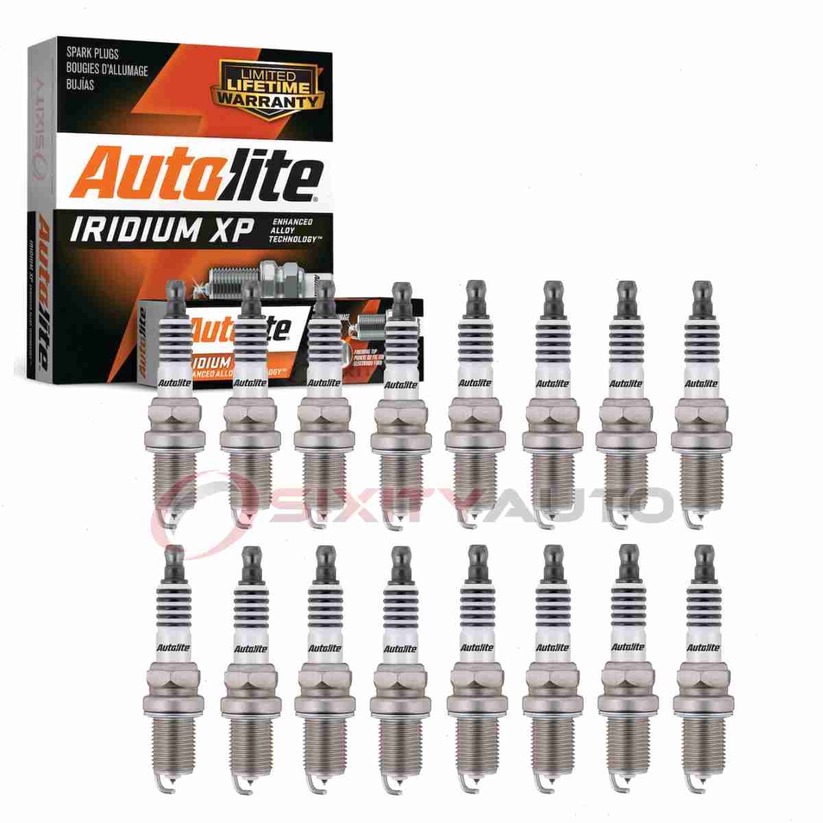 16 pc Autolite Iridium XP Spark Plugs for 1999-2003 Mercedes-Benz CLK430 ev