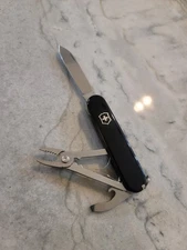 Custom Victorinox Special Mechanic 91mm Swiss Army Knife SAK New Black Scales