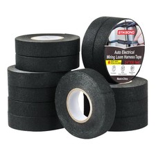 12-Pack Wiring Harness Tape 3/4'' x 50Ft high Temp Wire Loom Harness,Cloth El
