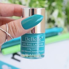 DeBelle Gel Nail Polish Royale Cocktail Turquoise Blue Nail Paint Non UV - Gel
