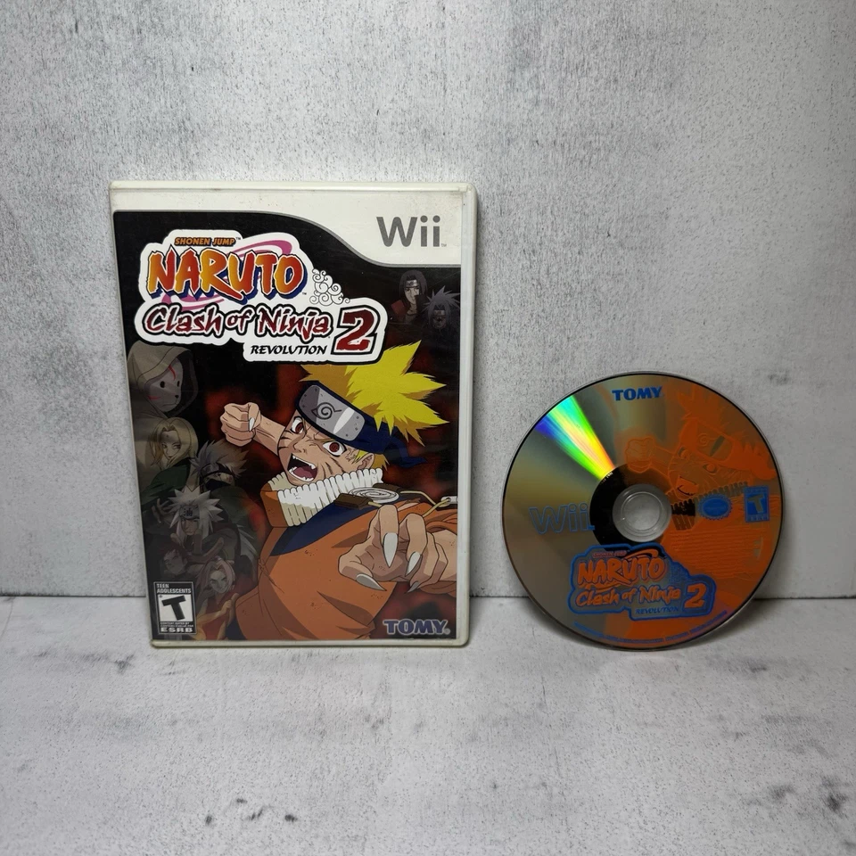Naruto: Clash of Ninja Revolution 2 (Nintendo Wii, 2008) NO MANUAL - Image 2 of 4