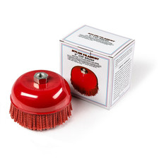 6" Cup Brush, Nylon Filament, 5/8"-11 Thread, 2500 Max.Rpm