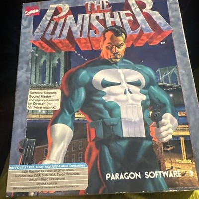 THE PUNISHER Paragon Software Floppy Disc PC IBM COMPLETE GREAT SHAPE RARE