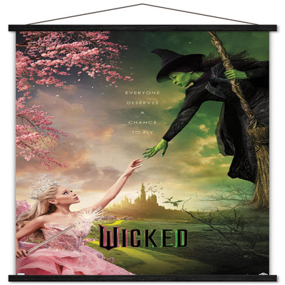 Trends International Wicked - One Sheet Wall Poster Magnetic Frame 22.37 X