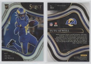 2021 Panini Select Field Level Silver Prizm Tutu Atwell #361 Rookie RC