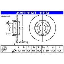 2x Bremsscheibe hinten für Alfa Romeo GTV 916 Spider | 940491