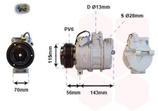 Kompressor, Klimaanlage VAN WEZEL 3700K357