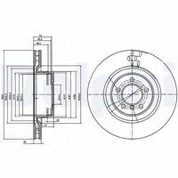 2X Delphi Bremsscheibe BG9009C FüR Land Rover