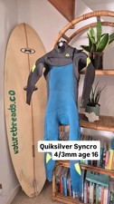 Quiksilver Syncro 4/3mm Wetsuit – Size 16B – Chest Zip