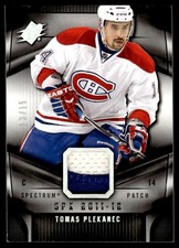 2011-12 SPx Spectrum PATCH Tomas Plekanec /15 Montreal Canadiens #46