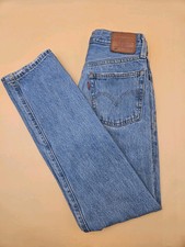 Levis 501 Ripped Jeans Womens 24x30 Blue Premium Big E Modern Denim Pants