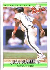 Juan Guerrero 1992 Donruss The Rookies #46 Rookie Houston Astros