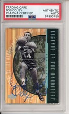 1999 Upper Deck Legends Bob Cousy Signed PSA DNA Autograph HOF Boston Celtics