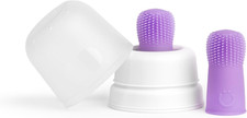 Baby Silicone Finger Toothbrush with Storage Case, 360 Bristles, Infant Gum