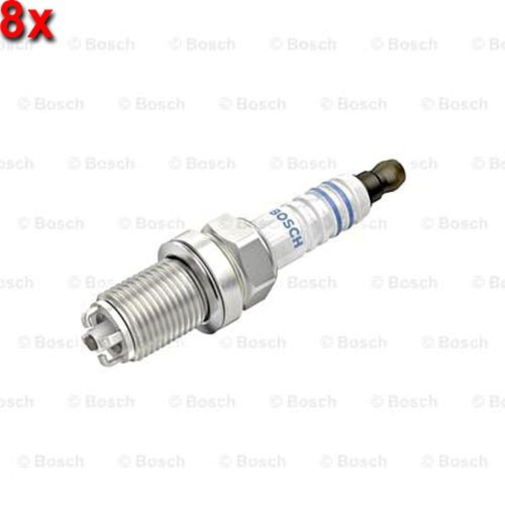 BOSCH 8x Spark Plug For PORSCHE 996 911 Targa Boxster Cayenne 01-12 0242245590