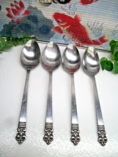 4 HTF  Cambridge Silversmiths  CBS1  Stainless Steel  Oval Place Soup Spoons